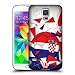 Produktbild Head Case Designs Kroatien Fussball Glassplitter Ruckseite Hülle für Samsung Galaxy S5 / S5 Neo
