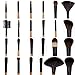 ACEVIVI Professional 24 pcs Original Wooden Handle Natural Soft Makeup Brushes Set with Pouch Bag