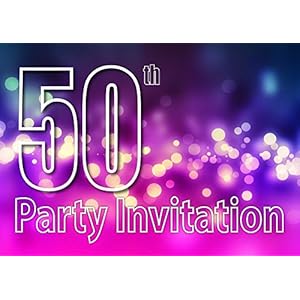 50th Theme Birthday Party Einladungen Einladungen Kinder Erwachsene Männer / Frauen