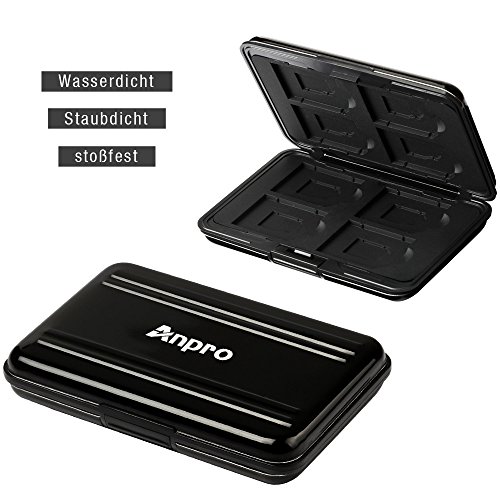 Anpro Wasserdicht Schutzbox für Speicherkarte 8x SDHC / SDXC / Micro-SD-Speicherkarten memory card holder - 3