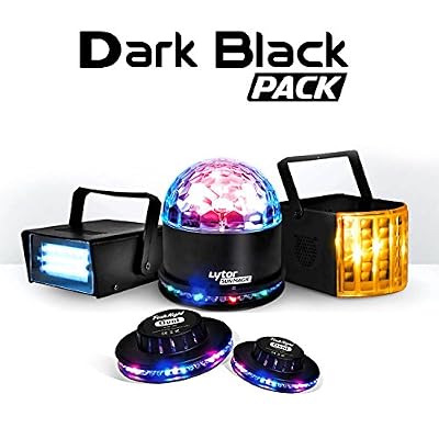Lytor Pack Dark Black 5 Effets Derby Zirkus + SunMagic ASTRO/UFO + Strobe + 2 Ovni