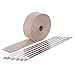 Produktbild HM&FC Hitzeschutzband Fiberglas 10M Auspuffband + Kabelbinder für Fächerkrümmer Auto Motorrad Thermoband Krümmerband Schwarz Beige (andere Farbe umfassen)