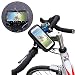 Produktbild Roreikes® Fahrrad Motor Cycle Wasserdicht Handy Schutzhülle Tasche Halterung Stand Handyhalter Lenkertaschen Fahrradtasche Schutzhülle Telefonhalterung Rack Lenker & Motorrad Halter Wiege mit 360 ° Drehen Und Wasserdichte Funktion Rahmentaschen für Smartphone iPhone 7/6/6S/5/Plus, Samsung Galaxy ,(passend bis zu 5,7 Zoll)-schwarz