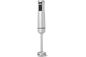 Amazon Basics Mixeur Plongeant Manuel Multivitesse, Cordon d’Alimentation Inclus, 1 000W, Argenté