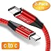 Produktbild Snowkids USB-C auf USB C Kabel, [2 Stück,2m] USB Type C Schnellladegerät Ladekabel Nylon-geflochtenes für Google Pixel 3 2 XL, Galaxy S10 S8 Plus, Nexus, Huawei Matebook, MacBook Pro, iPad Pro -Rot