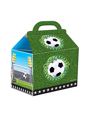 Party-Tüten aus Pappe "Fußball-Party" 4er Pack