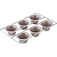 CHEFMADE Popover Cake Pan, 6-Cavity Non-Stick Yorkshire Muffin Cupcake Pan Bakeware for Oven Baking (Champagne Gold)