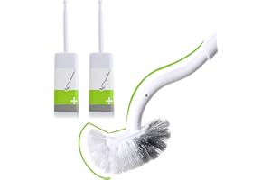 Marbrasse Klobürste WC Bürsten & Halter Toilettenbürste Mit Langem Griff und Langlebige Bürste Reinigung Klobürsten Für Badezimmer(2 Satz)