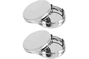 UYVPAER 4 Pièces Cache Moyeu Voiture Cache-Moyeux ABS Cache Jantes DIY Chapeau de Moyeu de Voiture Cache de Roue Centrale Décoration Moyeu de Roue Accessoires Auto(Argent)