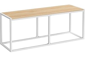 HOOBRO Sitzbänke für Esszimmer Bank, 120 x 30 x 46,5 cm Küchenbank, Essbank im Industrie Design, Stabiler Metallrahmen, Einfach zu montieren, für Küche, Wohnzimmer, Eingang, Schlafzimmer EWN12CD01