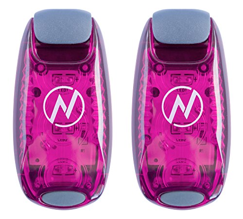 Apace Vision Luces de Seguridad LED (Paquete de 2) con Artículos Extra - Acoplable Estroboscópica / Luz para Correr Deporte Perros Bicicletas Andar