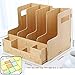 Produktbild Eeayyygch Bücherregal, holzfeile Rack Daten Rack schreibwaren kreative bürobedarf Desktop aufbewahrungsbox datei Korb-F 32x24x26 cm (13x9x10) (Farbe : E, Größe : 33x32x27cm(13x13x11))
