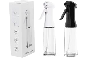 Florauspicious Pulvérisateurs d'huile de cuisson - 200 ml - Vaporisateurs d'huile d'olive - Bouteilles pulvérisateurs rechargeables pour cuisine, friteuse à air, salade, pâtisserie, barbecue, rôti