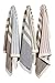 Natures Knits Pink&Mink Stripes Organic Cotton Baby Blanket.