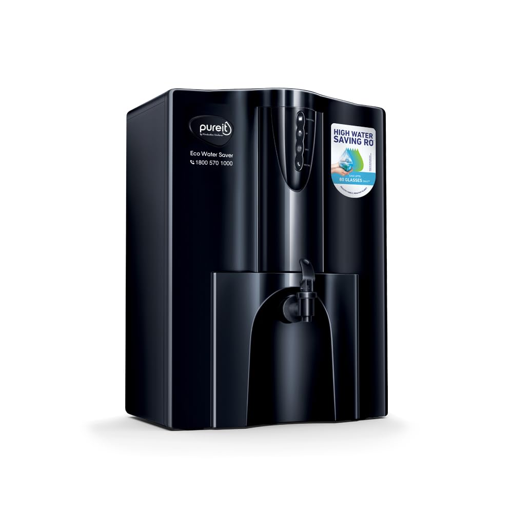 HUL Pureit Eco Water Saver RO+UV+MF+Mineral | INR 2000 Off on Exchange | 7 stage | 10L | Upto 60% Water Savings | Suitable fo
