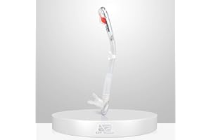 EXP VISION Sucha fajka do nurkowania, dla dorosłych, do snorkelingu, dopuszczonego do kontaktu z żywnością, silikonowy ustnik, wyposażenie do snorkelingu z zabezpieczeniem przed rozpryskiwaniem górnym zaworem i