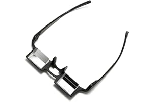 okcsc New Upgraded Lazy Glasses Lying Down Bed Prism Glasses for Reading Playing Mobile Watching TV Glasses 90°Angle Upside Down Horizontal Super Lightweight Glasses for reducing Neckache Unisex