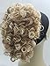 New Luscious Curly Synthetic Claw Clip Ponytail Hair Piece up do Clipin bun12" Hairpieces UK (Dark Mix Blonde #27/613)