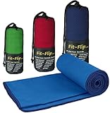 Fit-Flip Microfaser Handtuch - Premium Selektion -40x80-blue-darkblue