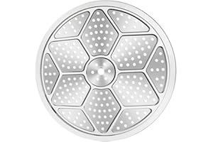 EPHEYFIF Griglia per cottura a vapore in acciaio inox 304, perfetta aggiunta alla tua collezione di pentole da cucina (37 cm)