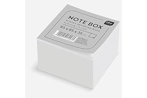 Interdruk Bloque de Notas Blanco 85 x 85 x 35 mm, Color sólido, (350 Hojas) KOSPAP