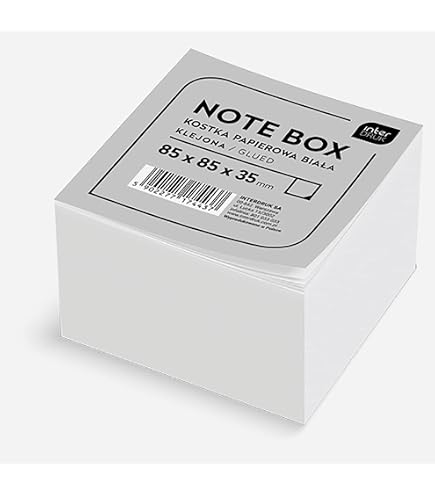 Bloc-notes Blanc Westcott – 800 Feuilles 9x9 Cm – Dans Boîte Plastique Transparente Pratique – Papier 80 G/m² - 11