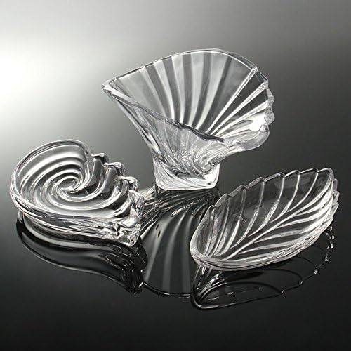 Desktop utility is part 3 piece set Creative fruit platter The Living Room Dried fruit tray Glass fruit platter Snacks Disc Transparent hospitality tray kit Admitting a disc Kitchen Appliances