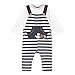 Rjr.John Rocha Designer Babies Grey Striped Dungarees And Top Set 3-6 Months