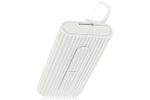 WLLHYF Portable Dental Floss Case Automatic Dental Floss Pick Organizer Case Travel Flosser Dispenser Storage Cases Refillable Holder Boxes with 10 Floss Picks for Teeth Cleaning
