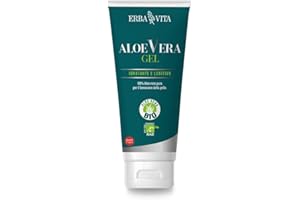 Erba Vita Aloe vera Gel prodotto cosmetico a base di puro gel di Aloe vera per idratare, proteggere e rinfrescare la pelle - 200 ml