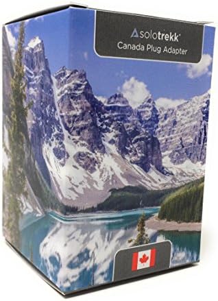 solotrekk 2 x UK to Canada Travel Plug Adapters | Canadian Socket Adaptor Converter