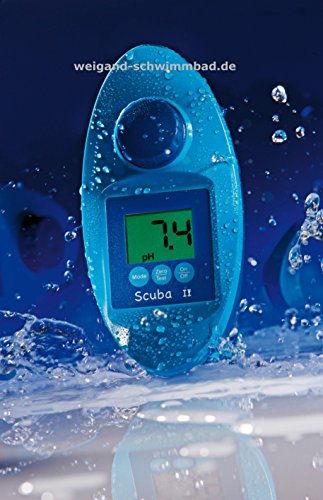 SCUBA II - Elektronischer Pooltester für Chlor und pH-Wert Messung - Poolwasser - Messgerät für den anspruchsvollen privaten Schwimmbad- und Whirl Pool Betreiber