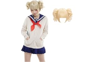 Emyzkc Cosplay Himiko Toga Cosplay Outfit,Toga Himiko Wig Shoes Costume Set JK Anime School Girl Uniform for Halloween