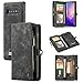 Produktbild XSJK Samsung Galaxy Note10 Note10+ S10 S10Plus S10E Note9 S9Plus S9 Note8 S8Plus S8 S7edge S7 Leder Case Hülle mit Magnet Handy Schutzhülle,A,SamsungS9