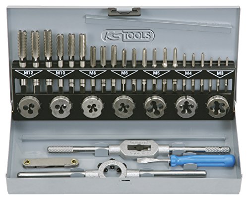 KS Tools 331.0632 HSS Gewindeschneidwerkzeug-Satz in Industriekassette, 32-teilig - 3