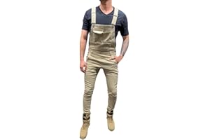 MMUJERY-PANTALONES PARA HOMBRE Vaqueros Hombre Mezclilla pantalón Chandal Mono Jeans 2019 Nueva Jumpsuit Pantalones de Mezclilla para Trabajos con Peto Tirante Denim Pantalon Slim fit Peto Amovible
