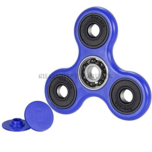 Blue & Black Tri-Spinner Brass Toy Hand Spinner Bar Anti-Stress Autism Children Adult Blue & Black Tri-Spinner Brass Toy Hand Spinner Bar Anti-Stress Autism Children Adult