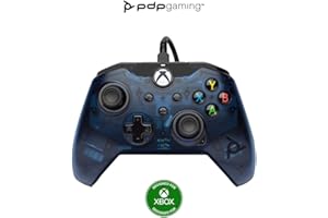 PDP Wired Game Controller - Xbox Series X|S, Xbox One, PC/Laptop Windows 10, Steam Gaming Controller - USB - Advanced Audio Controls - Dual Vibration Videogame Gamepad - Blue Camo
