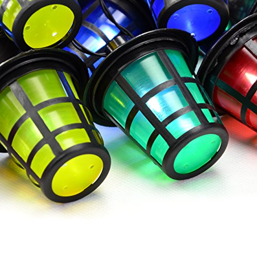 20 LED Lichterkette Garten Laterne Lampions Partybeleuchtung Partylichter bunt - 3