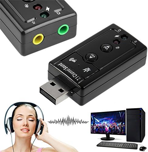 Game story Dynamic 3D Surround Sound | Functional Keys Included – External 7.1 USB Sound Card with (French Seller)