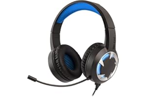 NGS GHX-510 Auricular Gaming con Micrófono Ajustable 15W, Luces LED, Compatible PS4/XBoxOne/PC