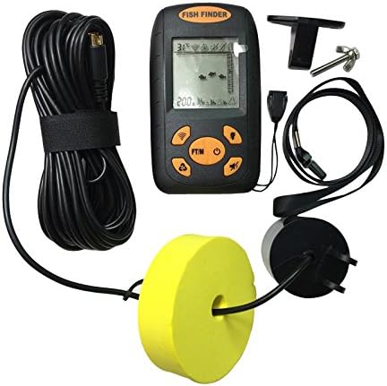 Nueva 2017 Portable Fish Finder, Sonar sensor Fishfinder (Black)