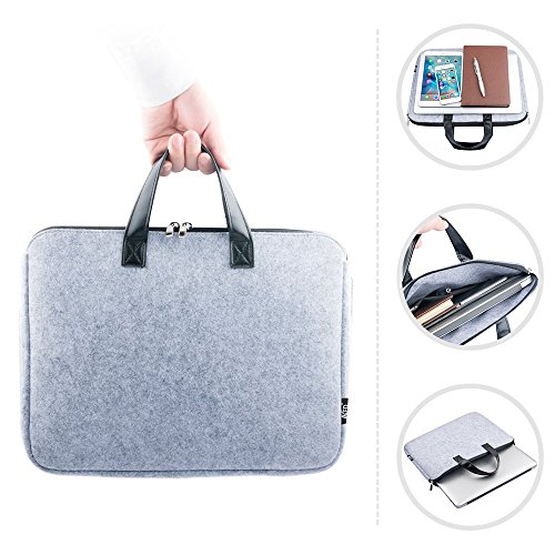 TFDirect Laptophülle Laptoptasche Notebook Filz Sleeve Tasche Hülle Schutzhülle für 15 Apple MacBook Air / MacBook Pro, Grau