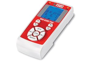I TECH I-Tech Mio-Care PRO, Électrostimulateur 2 Canaux Indépendants, 8 Électrodes, Écran Rétroéclairé, Max 100 mAh par Canal, 50 programmes : 14 médical, 15 beauté, 21 fitness, 13 Mémoires Libres