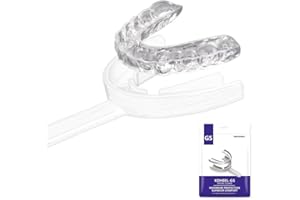 KOHEEL Férula Dental con bandeja moldeadora, Férula Dental para el rechinamiento de dientes, detiene el bruxismo Férula Dental, moldeable y fácil de usar, 5 unidades (Tamaños pequeños Blanco)