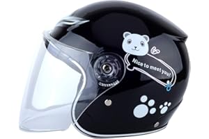 Kenyaw Casque De Sport pour Enfants, Casque De Patineur Casque De Vélo Scooter Casque Casque De Vélo Sécurité pour Vélo Skateboard Scooter pour 3-13 Ans Jeunes Filles (Noir)