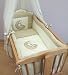 10 Piece Nursery Crib Bedding Sets 90x40cm Fits Rocking / Swinging Cradle (Bear Moon Beige)