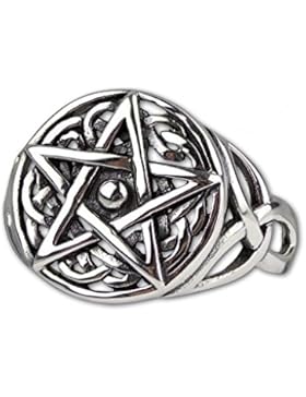 etNox - Ring ''Celtic Pentagram'' 925 Silber