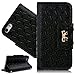 Produktbild SMARTLEGEND Elegant Handtasche Schutz Hülle für iphone 5 5S PU Leder Flip Case Handtaschen Schale Kartenfächer Wallet Case mit Bogen Schließe - Schwarz