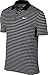 Nike Victory Herren-Poloshirt, Mini-Streifen, Brustlogo M Black / White / Grey